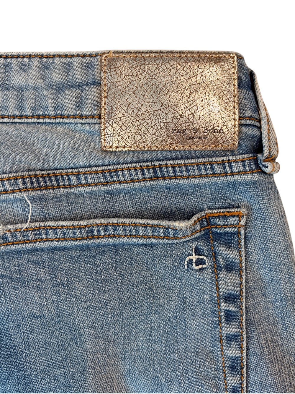 rag & bone Dre Low-Rise Slim Boyfriend Vintage Stretch Jeans size 30 - Picture 8 of 8